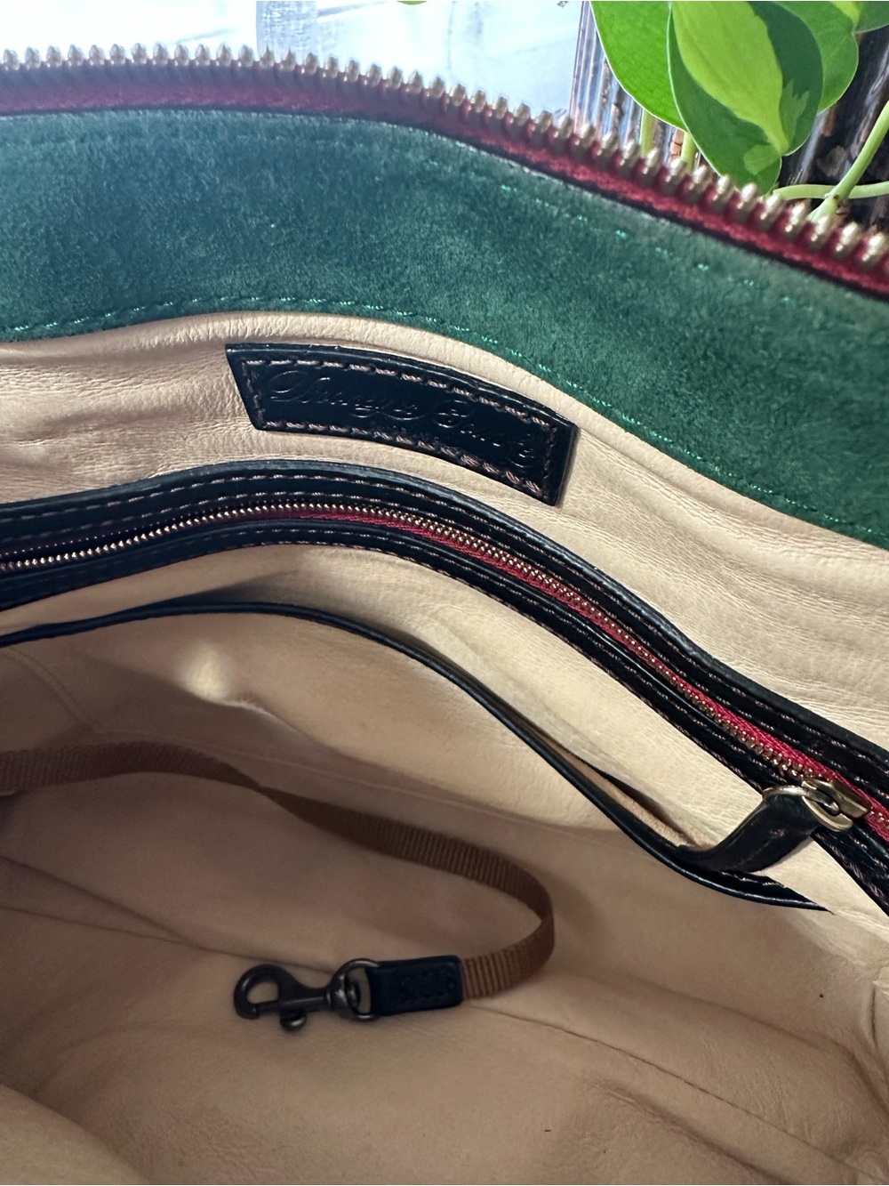 Dooney & Bourke Cameron Black Florentine Leather Satchel - Picture 12 of 14